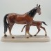 Фарфоровая статуэтка "Лошадь с жеребенком". Германия