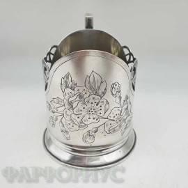 Серебряный подстаканник "Дачный" 875 пробы