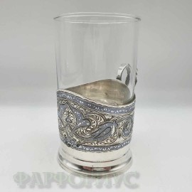 Серебряный подстаканник "Кубачи"