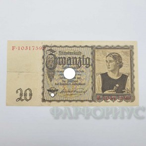 20 рейхсмарок 1939 года. Эдельвейс
