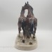 Фарфоровая статуэтка "Бегущие кони". Hertwig