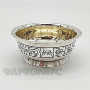 Серебряная солонка 875 пробы