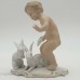 Фарфоровая статуэтка "Мальчик с кроликами". Wallendorf, Германия