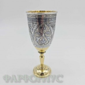 Серебряная рюмка Кубачи. 875 пробы 