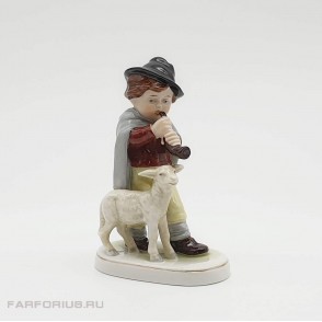 Статуэтка "Пастушок" (Мальчик с овечкой) Scheibe - Alsbach Германия