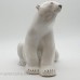 Фарфоровая статуэтка "Белый медведь". ЛФЗ