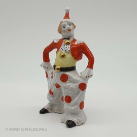 Фарфоровая статуэтка "Клоун" Вербилки (ДФЗ)