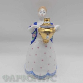 Статуэтка "Девушка с самоваром". Дулево Статуэтка "Девушка с самоваром". Дулево
