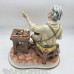 Статуэтка "Сапожник с нитью". Capodimonte Италия