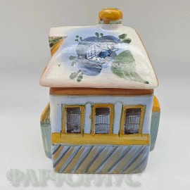 Солонка "Домик". Гжель